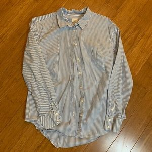 Striped button down